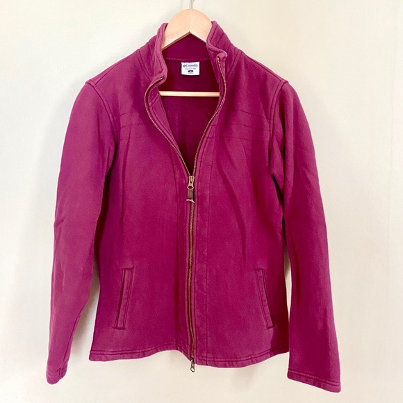 Columbia Purple Zip Up Jacket Womens Medium - Picture 2 of 7